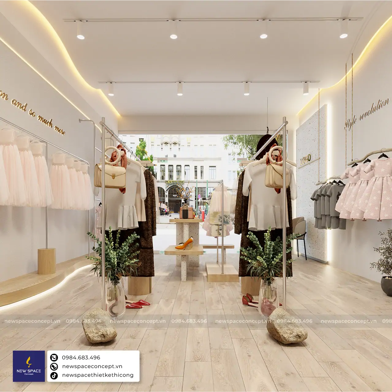 Thiết Kế Shop Thời Trang Trẻ Em Luca.An