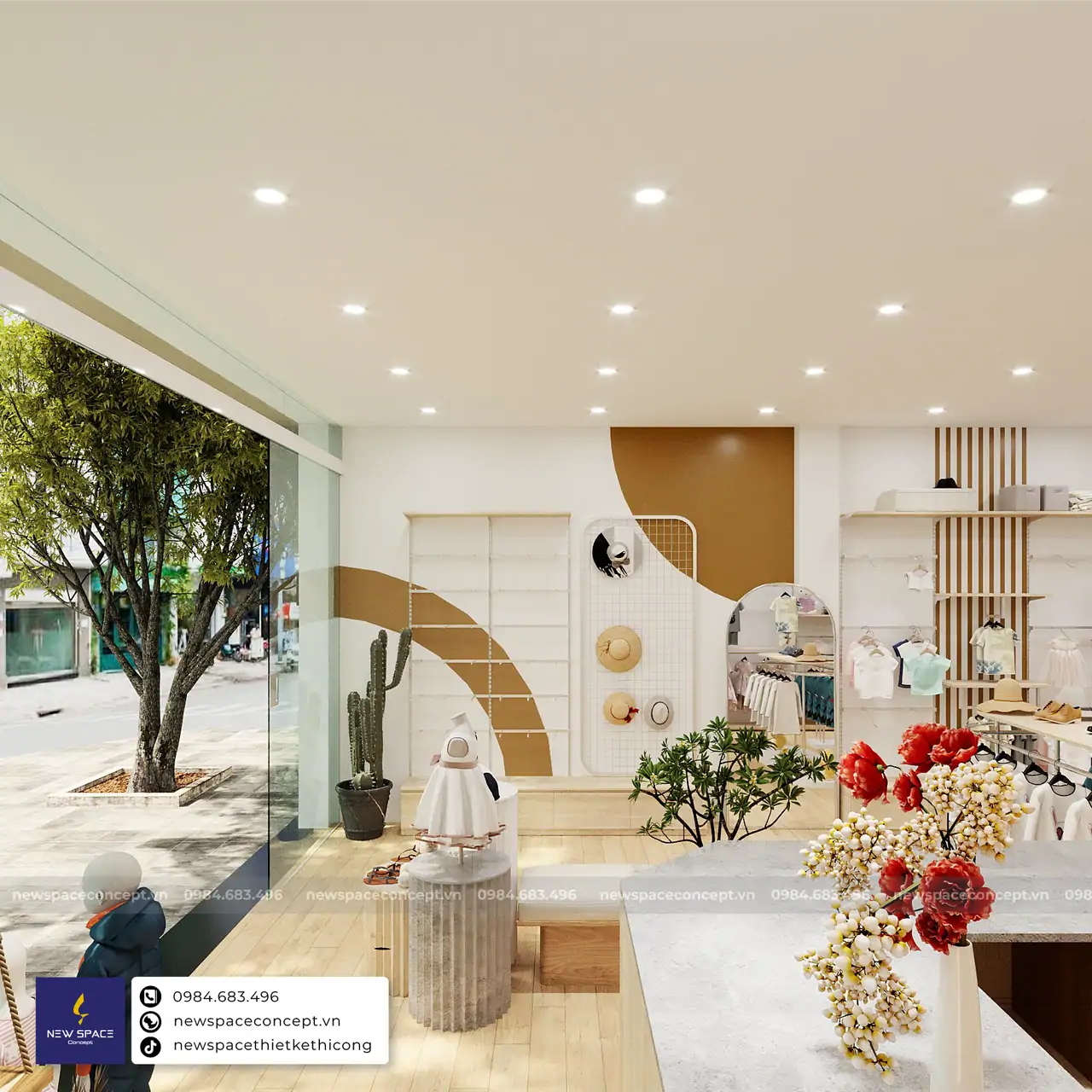 Thiết Kế Shop Thời Trang Trẻ Em Quân Vũ Authentic