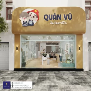 Thiết Kế Shop Thời Trang Trẻ Em Quân Vũ Authentic
