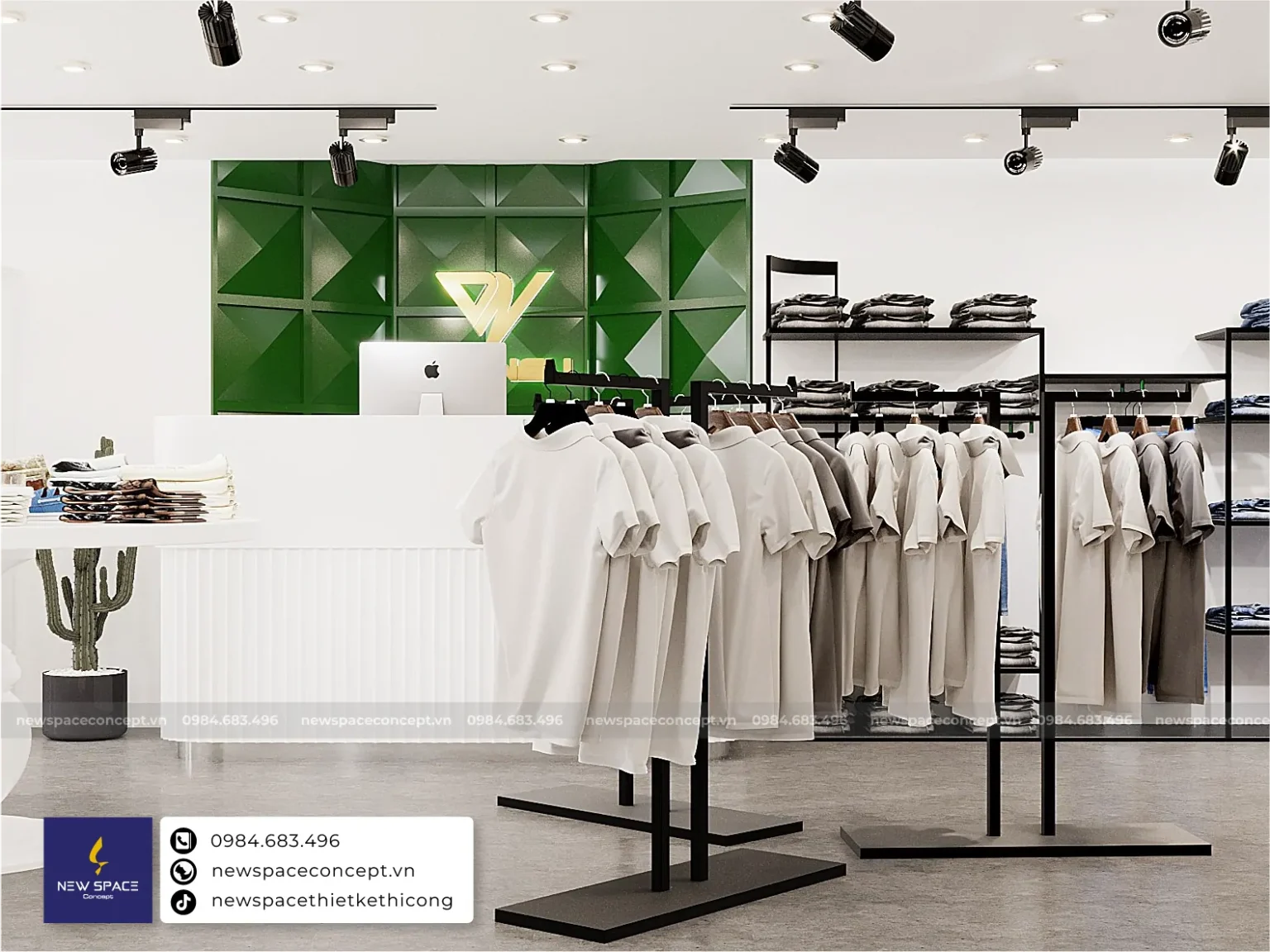 Thiết Kế Cửa Hàng Thời Trang Nam Darnel - 40m2
