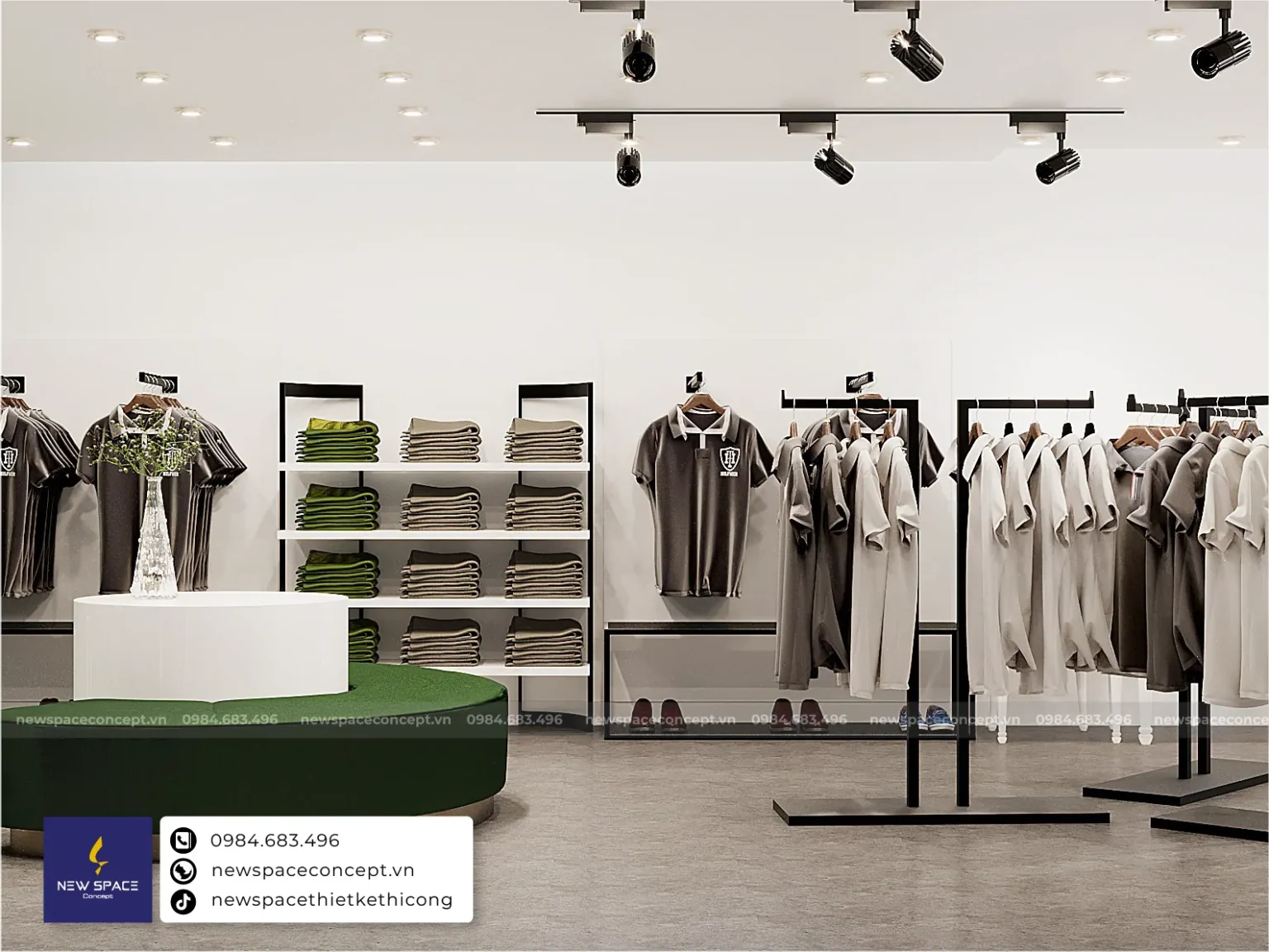 Thiết Kế Cửa Hàng Thời Trang Nam Darnel - 40m2