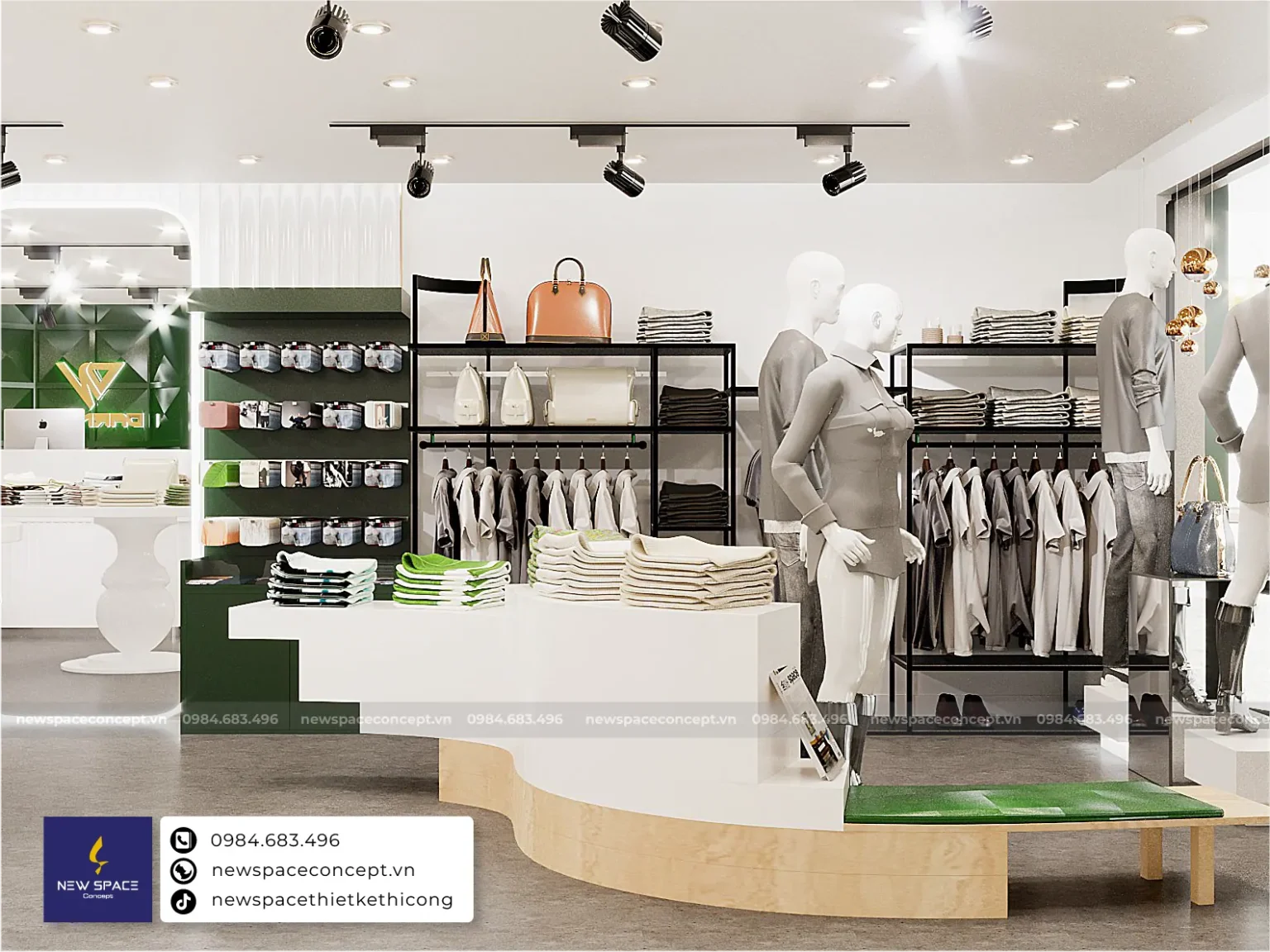 Thiết Kế Cửa Hàng Thời Trang Nam Darnel - 40m2