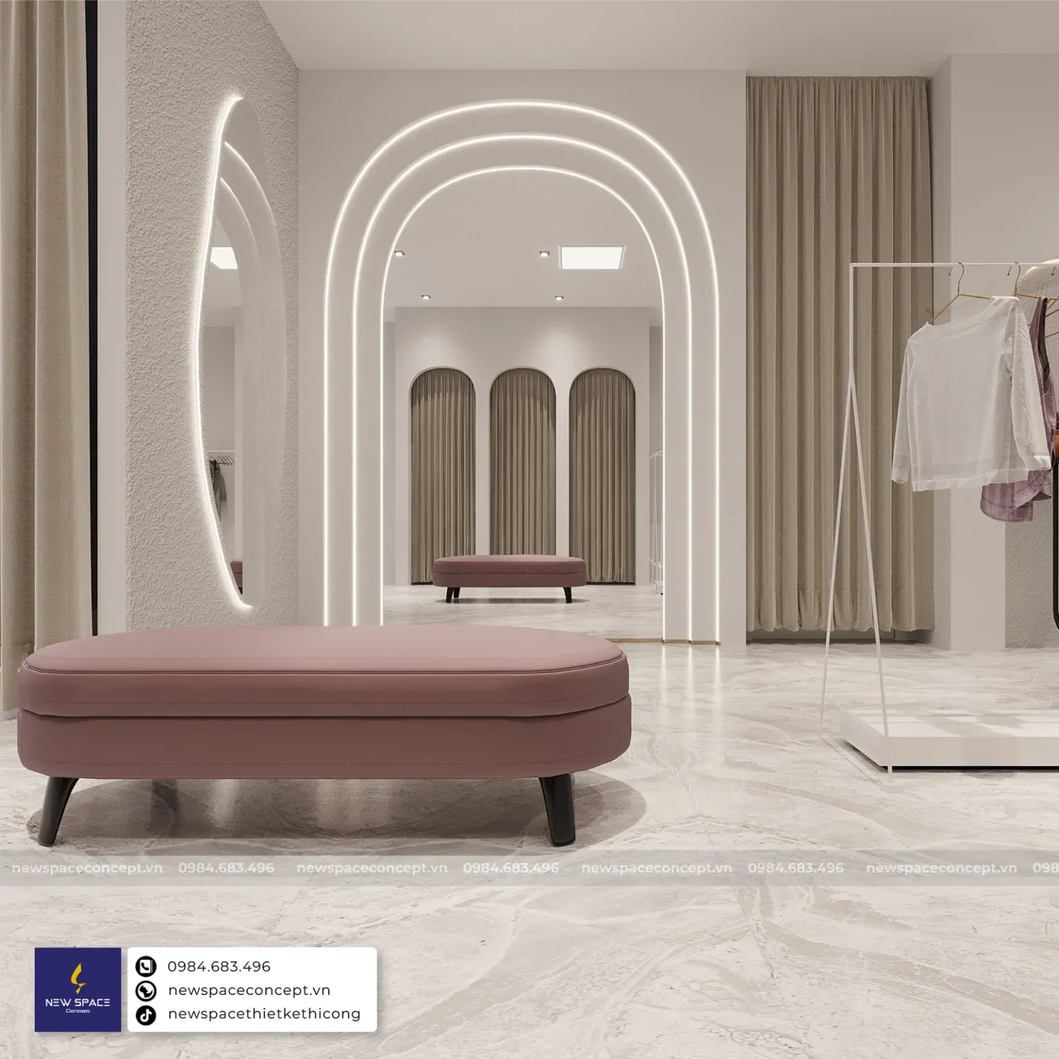 Thiết Kế Nội Thất Cửa Hàng Thời Trang HER - Vĩnh Phúc