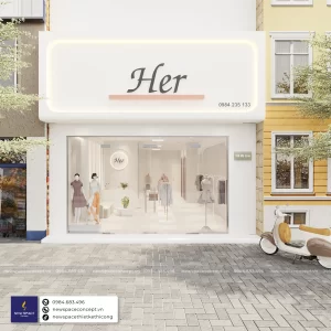 Thiết Kế Nội Thất Cửa Hàng Thời Trang HER - Vĩnh Phúc