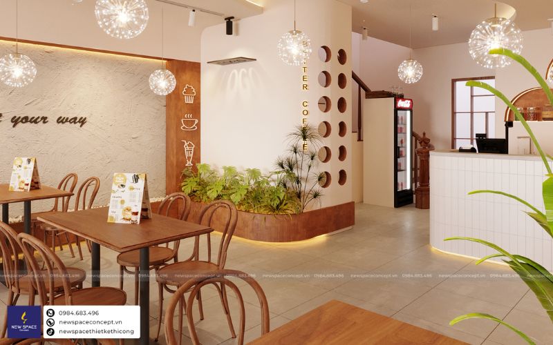 Chủ quán cà phê An Lạc gặp các KTS New Space Concept với mong muốn thiết kế một quán cà phê không quá cầu kỳ, tối giản song vẫn phải ấn tượng và đặc biệt là tối ưu ngân sách