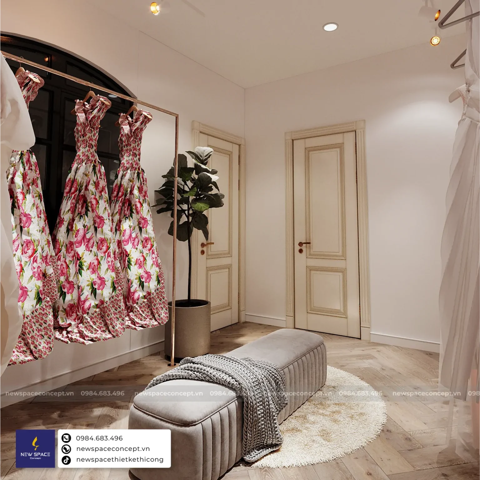 Thiết Kế Nội Thất Showroom Rose Wedding