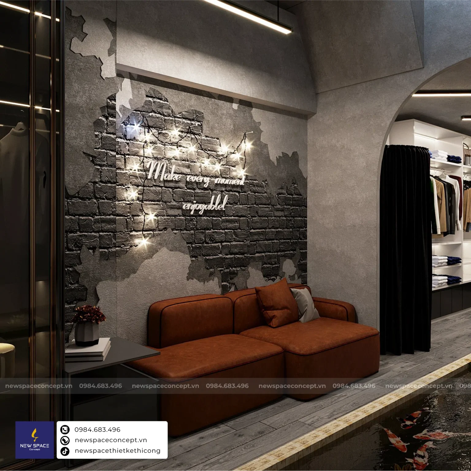Thiết Kế Nội Thất Shop Thời Trang Nam Lumi House