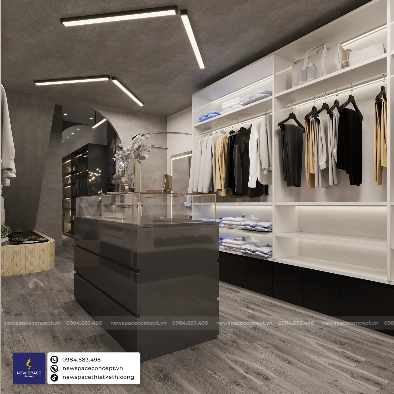 Thiết Kế Nội Thất Shop Thời Trang Nam Lumi House