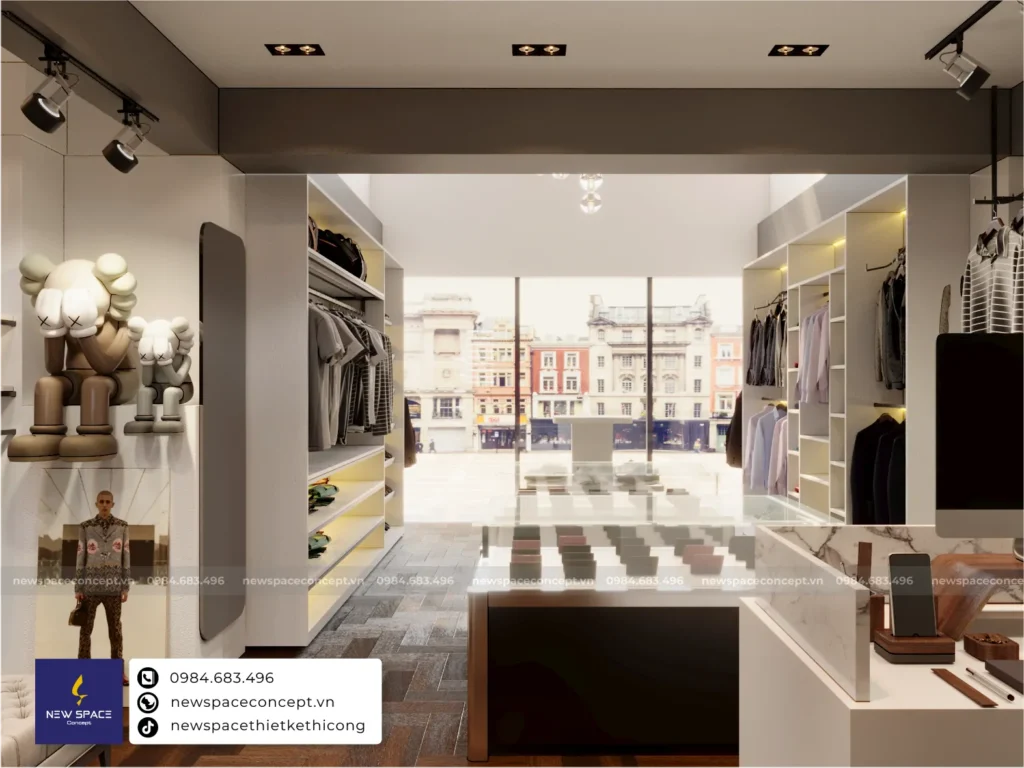 Shop Thời Trang Nam MARIS 3 thiet ke noi that shop thoi trang nam maris 1