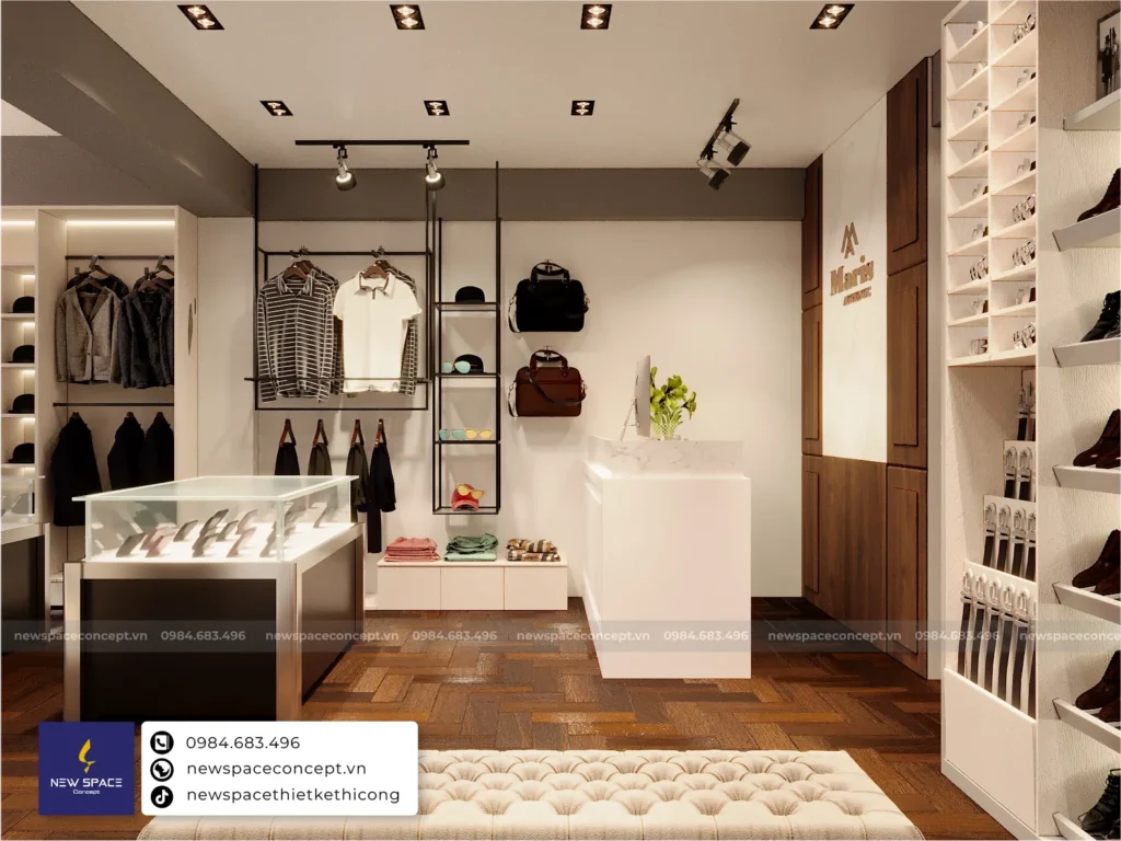 Shop Thời Trang Nam MARIS 2 thiet ke noi that shop thoi trang nam maris 4