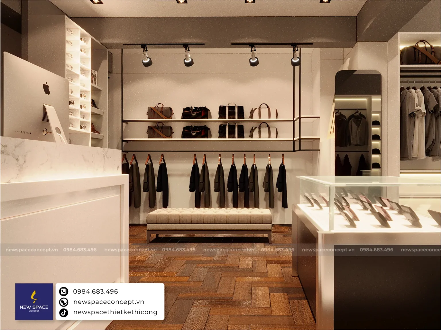 Thiết Kế Nội Thất Shop Thời Trang Nam MARIS
