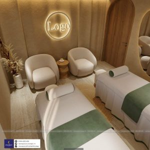 Thiết kế nội thất của spa được chúng tôi chăm chút tỉ mỉ, từng chi tiết nhỏ được bố trí một cách cẩn thận để đem lại cảm giác thoải mái và thư giãn cho khách hàng.