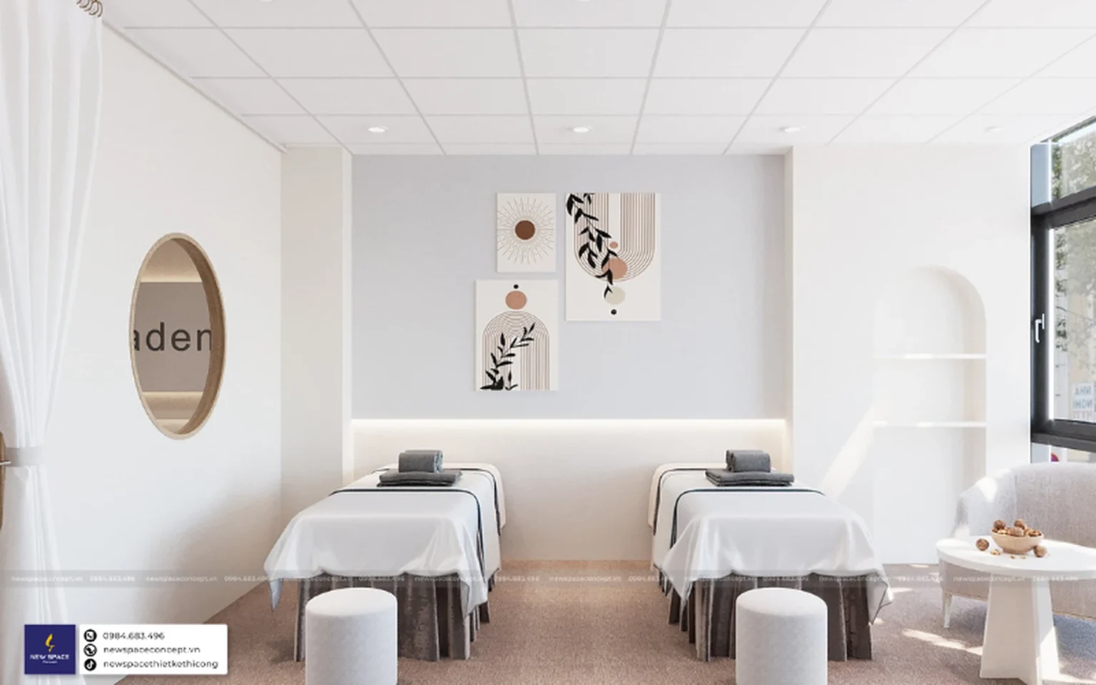 Thiết Kế Nội Thất Spa July Bi - Đơn giản, Hiện Đại và Tinh Tế