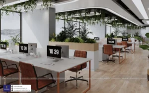 Một trong những đặc điểm nổi bật của phong cách thiết kế văn phòng cho Tech Data Office này là tính linh hoạt và có thể thích ứng với nhiều loại văn phòng khác nhau.