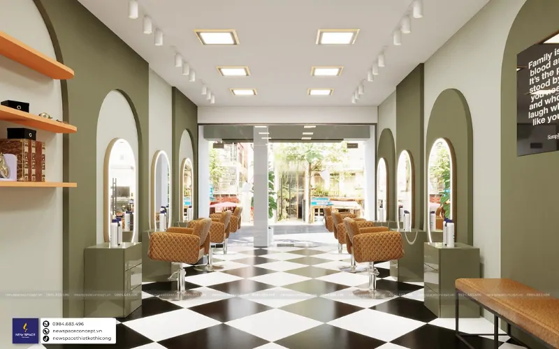Thiết Kế và Thi Công Salon Tóc Thành Nguyễn