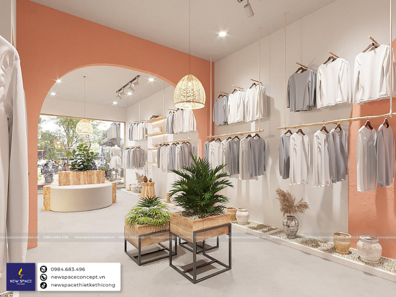 Thiết Kế Nội Thất Shop Thời Trang Trẻ Em Bin - 50m2