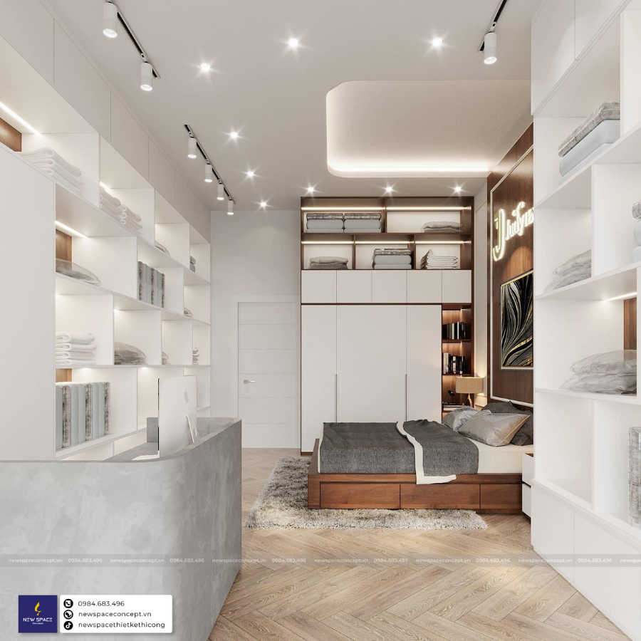 Thiết Kế Nội Thất Showroom Chăn Ga Gối Đệm Đắk Lắk