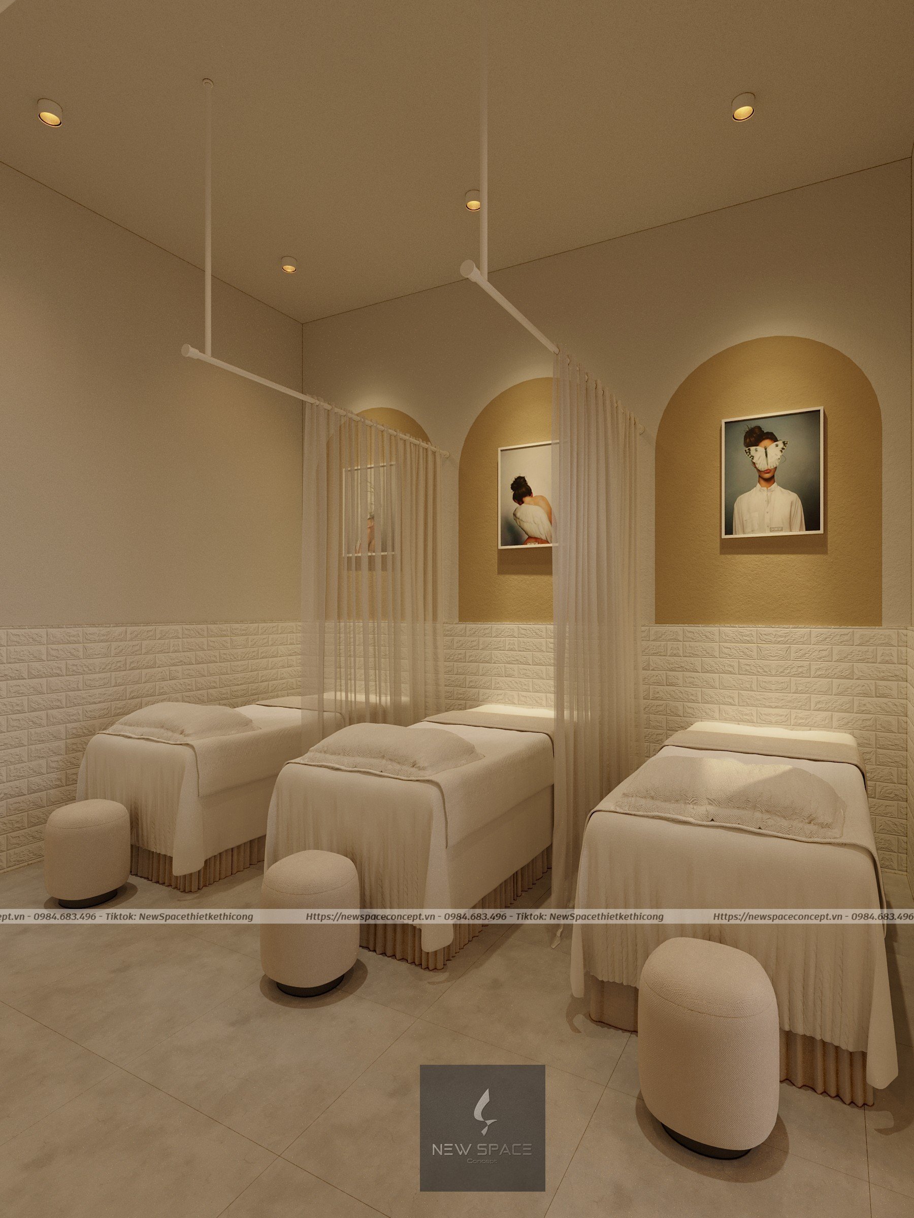 Spa, Nail Giang Hạ 3 Thiet ke spa Giang Ha 10