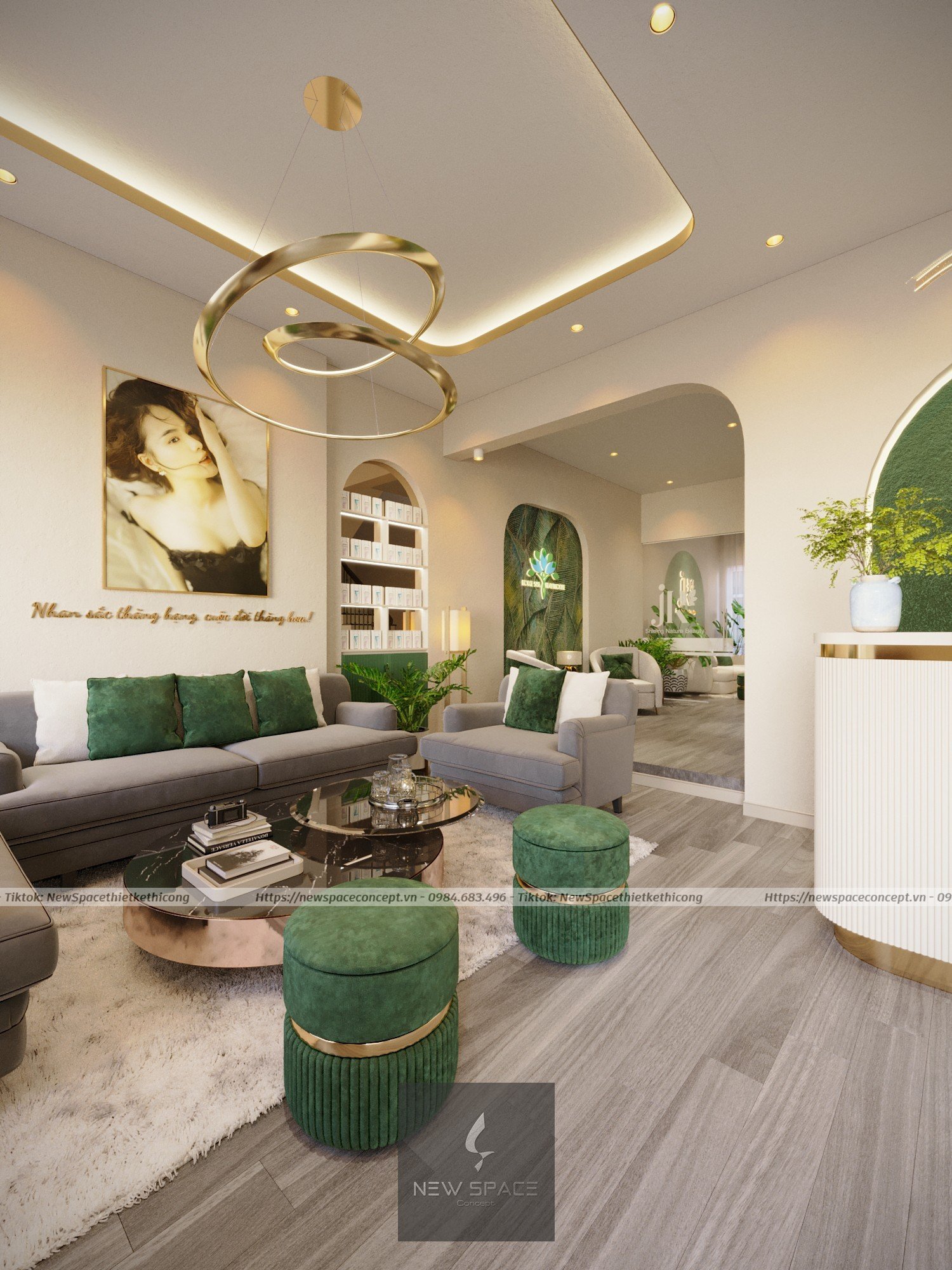 Thẩm Mỹ Viện JK Shining Nature Beauty 1 Thiet ke spa dep 18