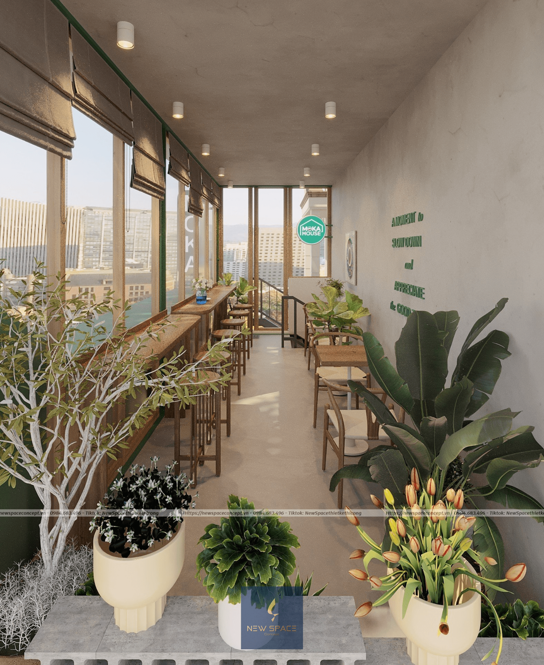 Cà phê Moka House 3 thiet ke quan ca phe dep 10