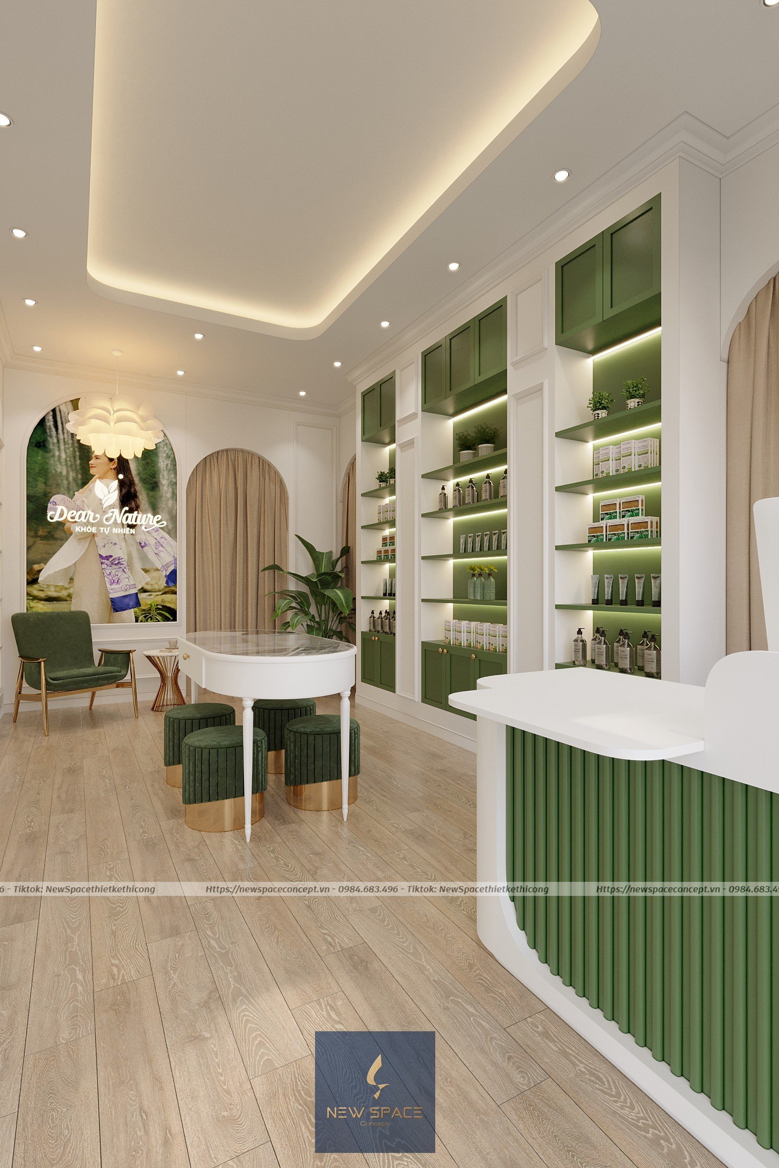 Mỹ Phẩm Dear Nature Vũ Hữu 1 thiet ke shop my pham 3