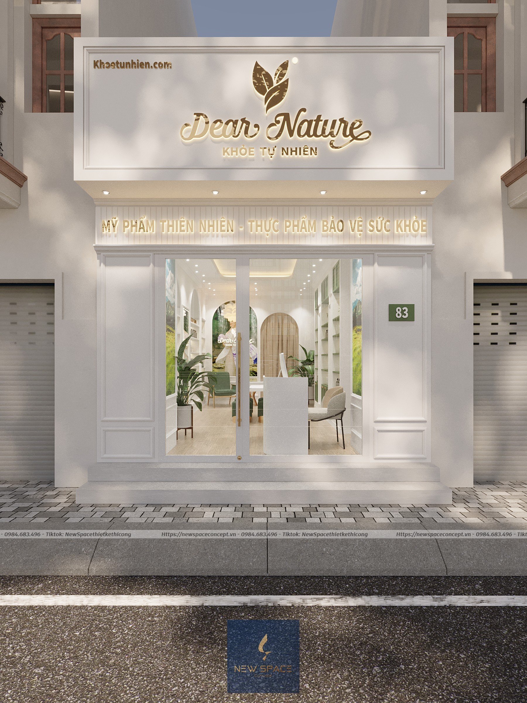 Mỹ Phẩm Dear Nature Vũ Hữu 4 thiet ke shop my pham 8