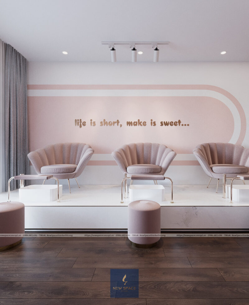 99+ mẫu thiết kế spa 30m2 đẹp hot nhất 2023 2 thiet ke tiem nail phong cach han quoc 3 e1690893308136