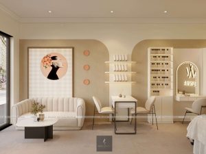 Thiết kế tinh tế hiện đại cho Nail - Mi - Spa Tiệm Của Mít