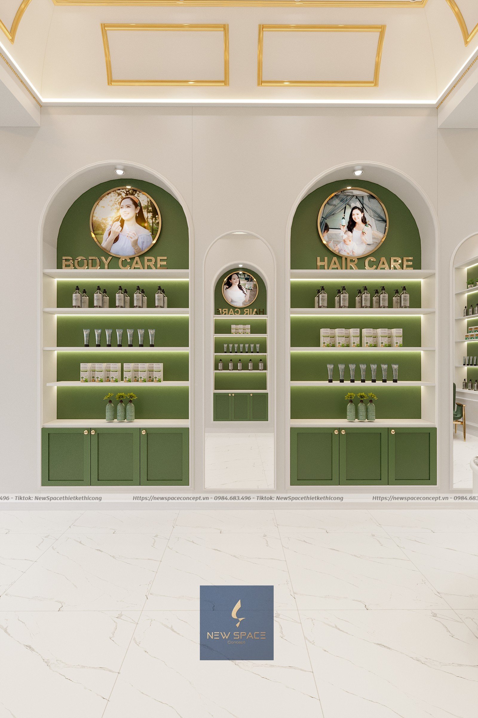 Mỹ Phẩm Dear Nature Phố Huế 2 Thiet ke shop my pham 6