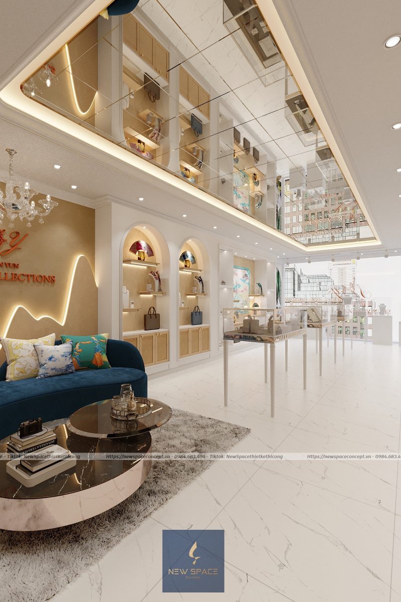 10+ Bí Kíp Thiết Kế Nội Thất Cửa Hàng Trang Sức Nhỏ Cuốn Hút 2 Thiet ke showroom phu kien 2 e1691209011788