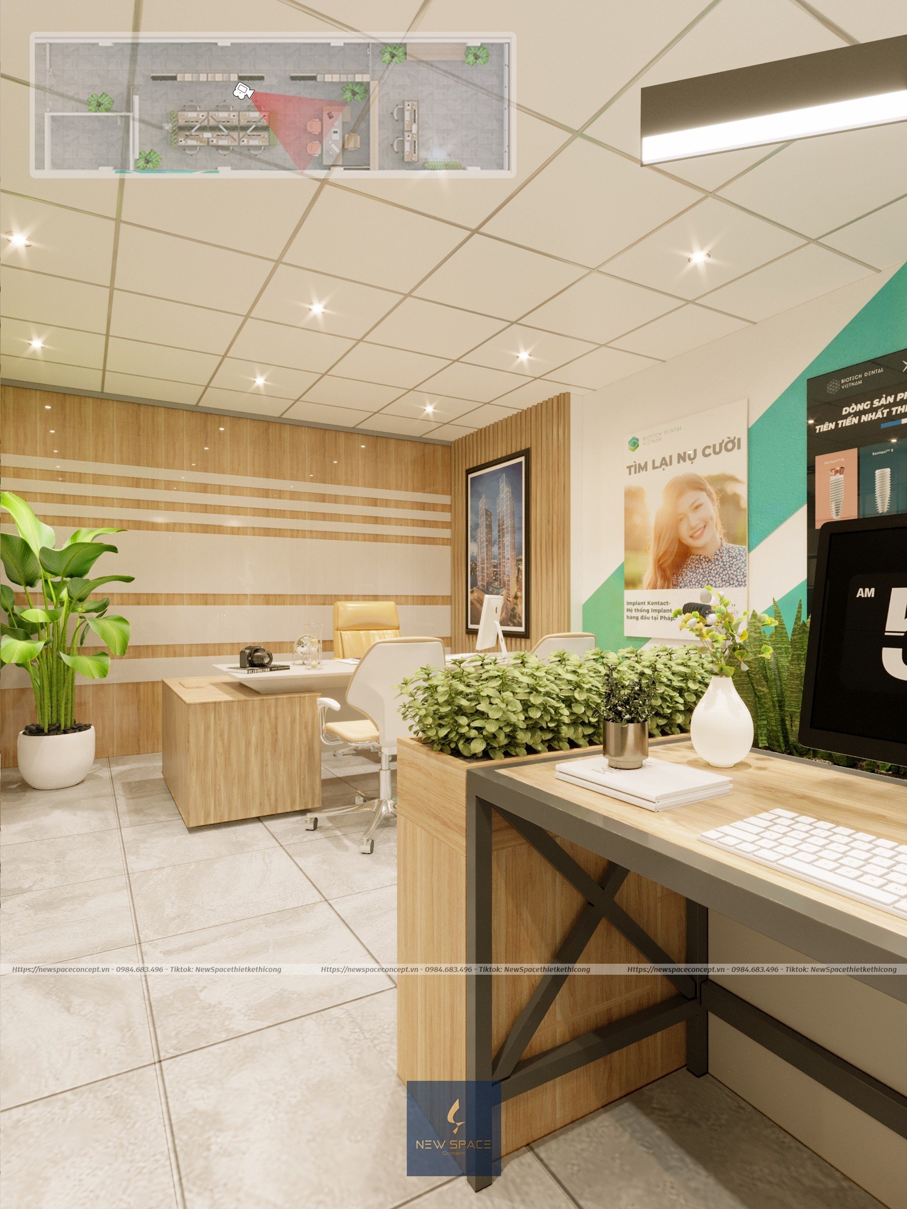 Văn phòng Nipt Biotech Dental Viet Nam 4 Thiet ke van phong 1