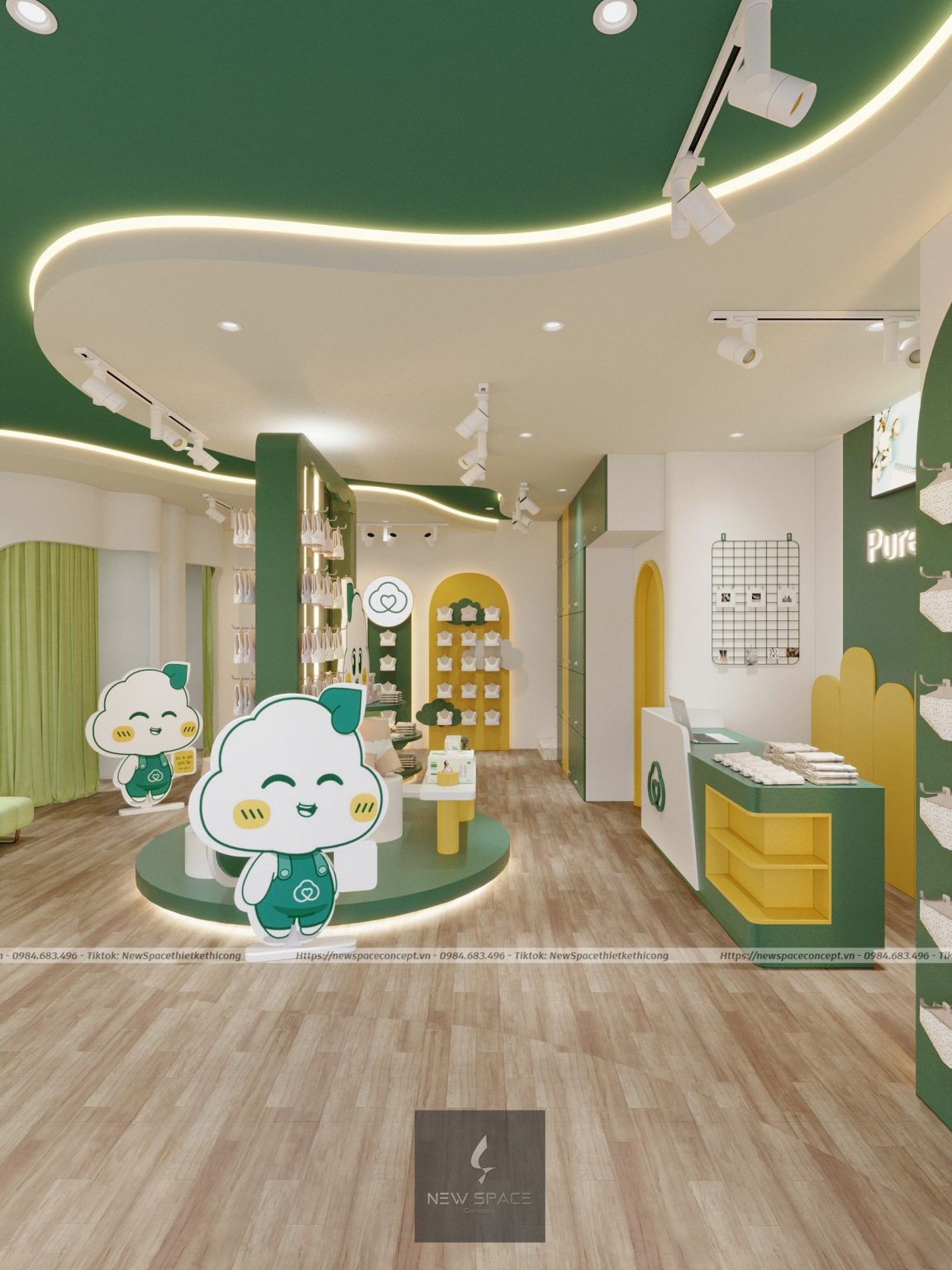 Thiết kế thi công shop thu hút khách hàng