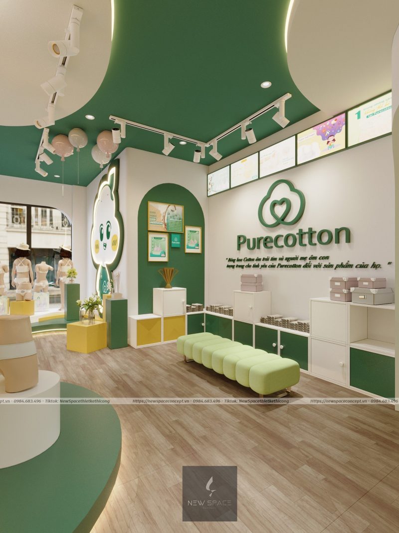 Shop thời trang trẻ em Purecotton 2 thiet ke shop thoi trang tre em tuoi sang 2 e1693302103511