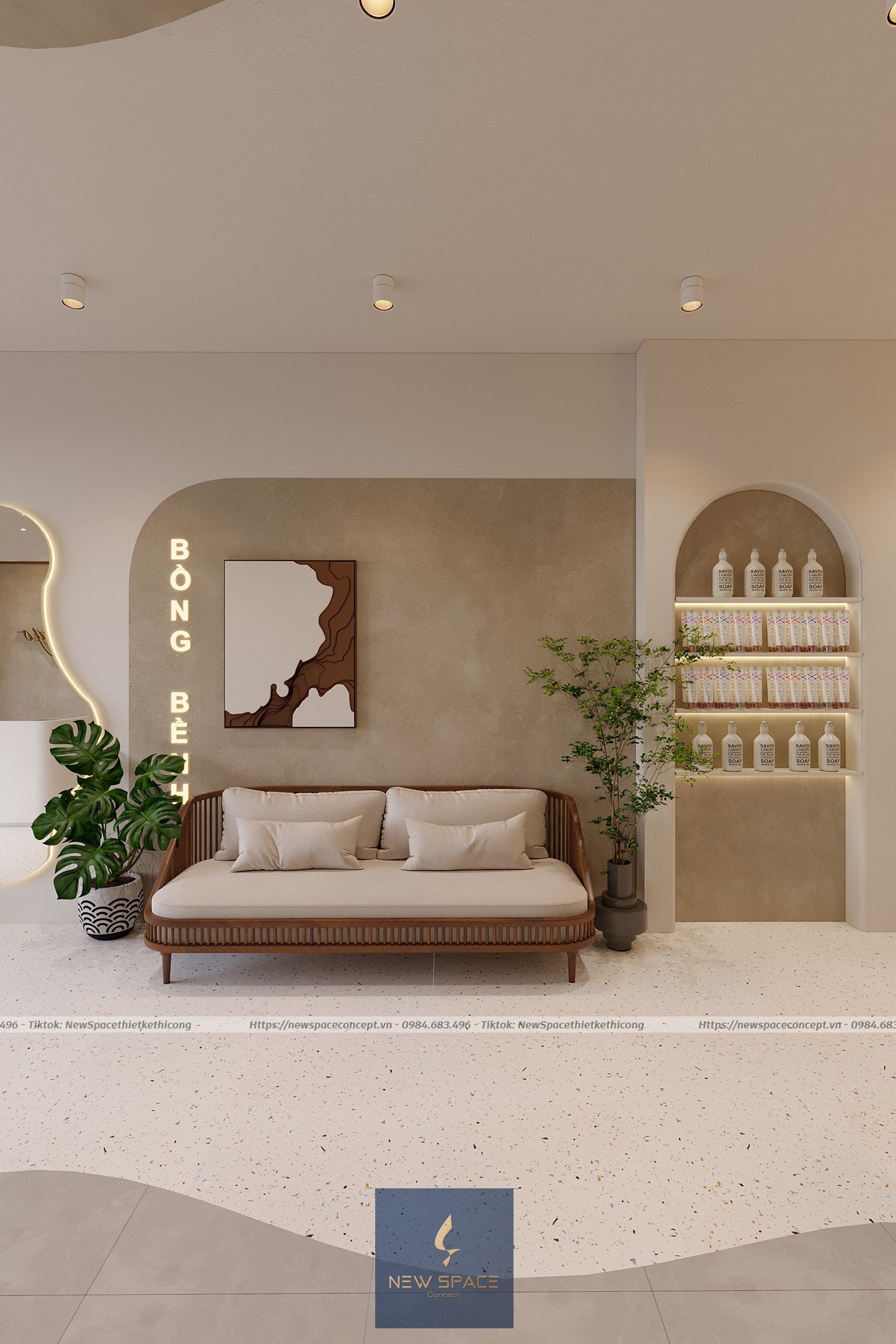 Lựa chọn nội thất phù hợp với không gian spa