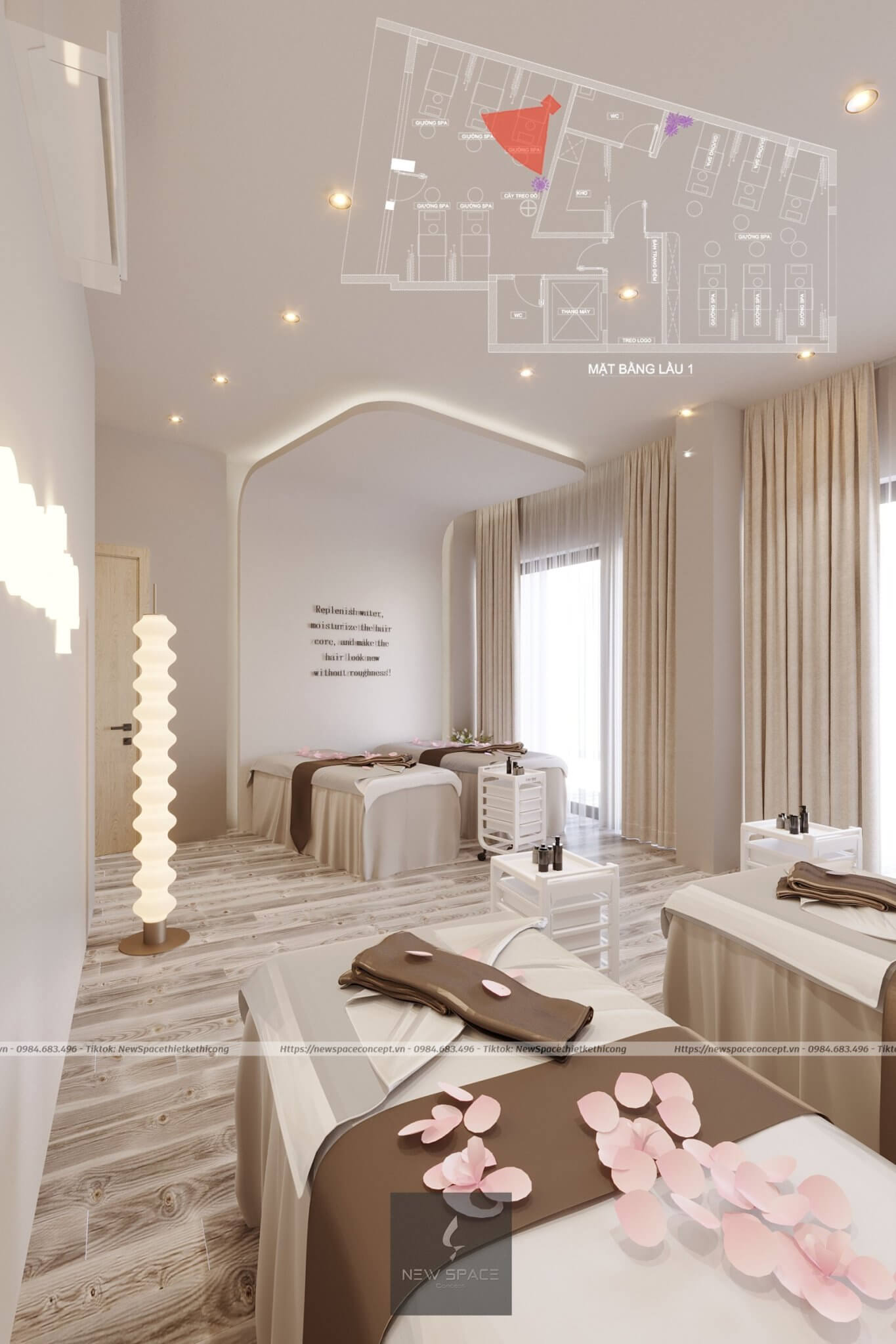 Nên sử dụng dịch vụ thiết kế công spa tại Vĩnh Phúc