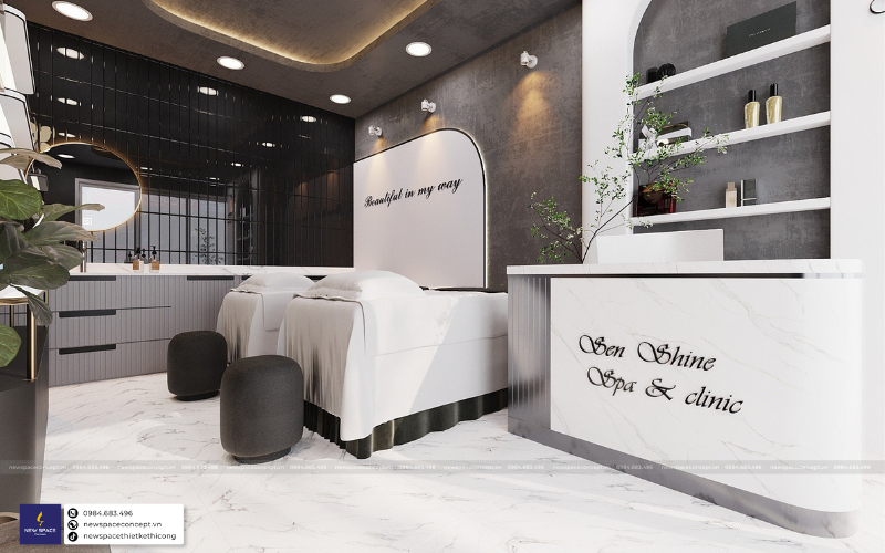 Bí quyết khi lựa chọn thiết kế thi công spa phong cách Hàn Quốc tại Hà Nội 3 Thiết kế thi công spa tại Hà Nội thanh lịch, trang nhãn