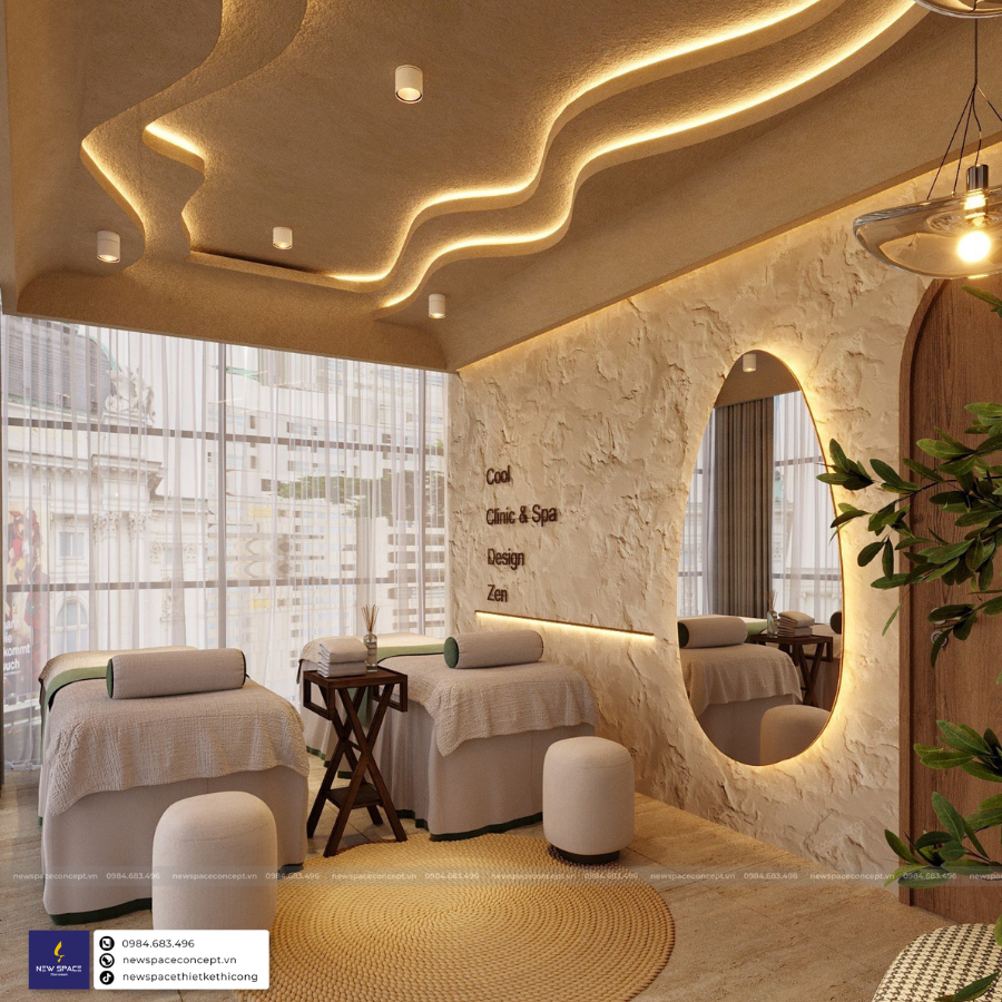 thiết kế thi công spa Cầu Giấy
