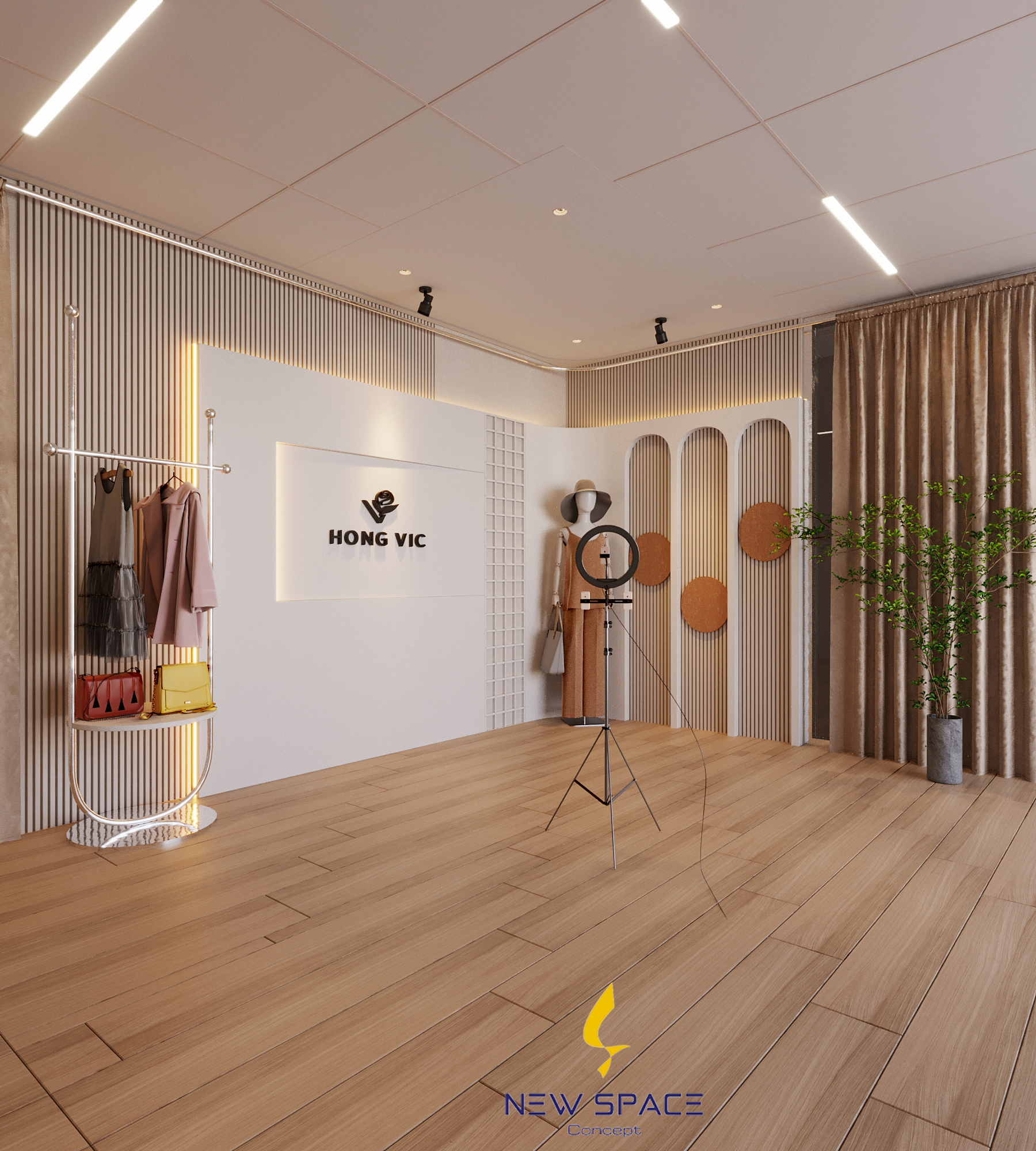 New Space Concept đơn vị thiết kế thi công shop tại Thái Nguyên uy tín, chuyên nghiệp 3 Bố trí không gian hợp lý khi thiết kế thi công shop tại Thái Nguyên