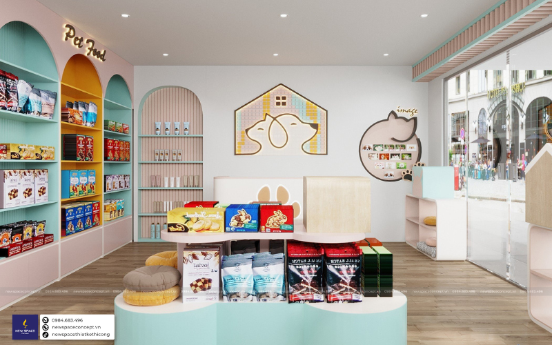 Xu hướng thiết kế thi công shop tại Hà Nội hot nhất 2023 5 Thiết kế thi công shop dạng hình khối