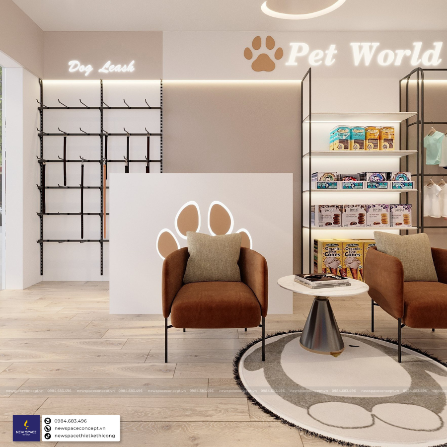 1 số lưu ý khi thiết kế thi công shop tại Hà Nam bạn không thể bỏ qua 3 Thiết kế màu sắc, ánh sáng, âm thanh thu hút