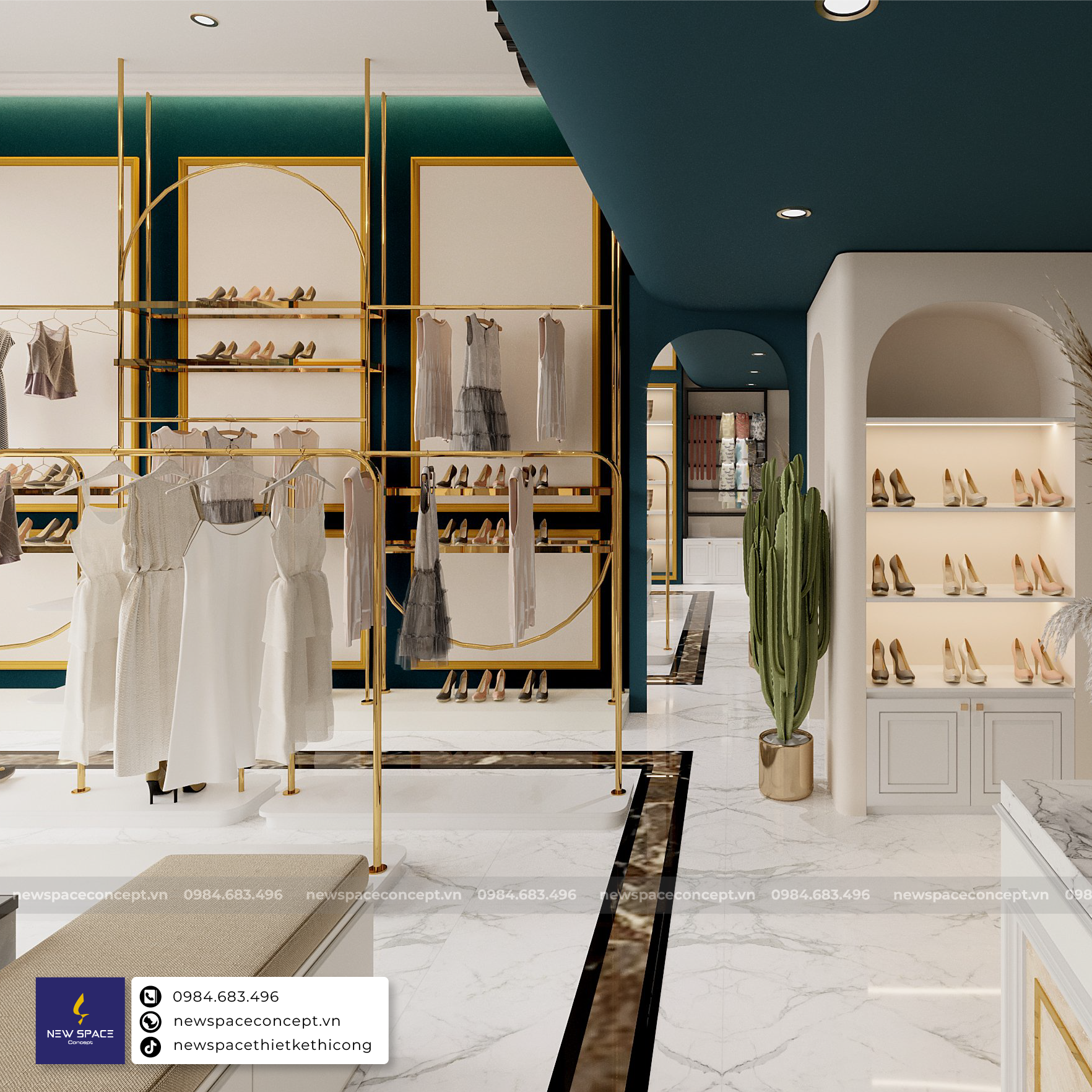 Tìm hiểu đơn vị thiết kế thi công shop Hà Nội giá rẻ trọn gói từ A - Z 5 Chi phí thiết kế thi công shop trọn gói rẻ hơn