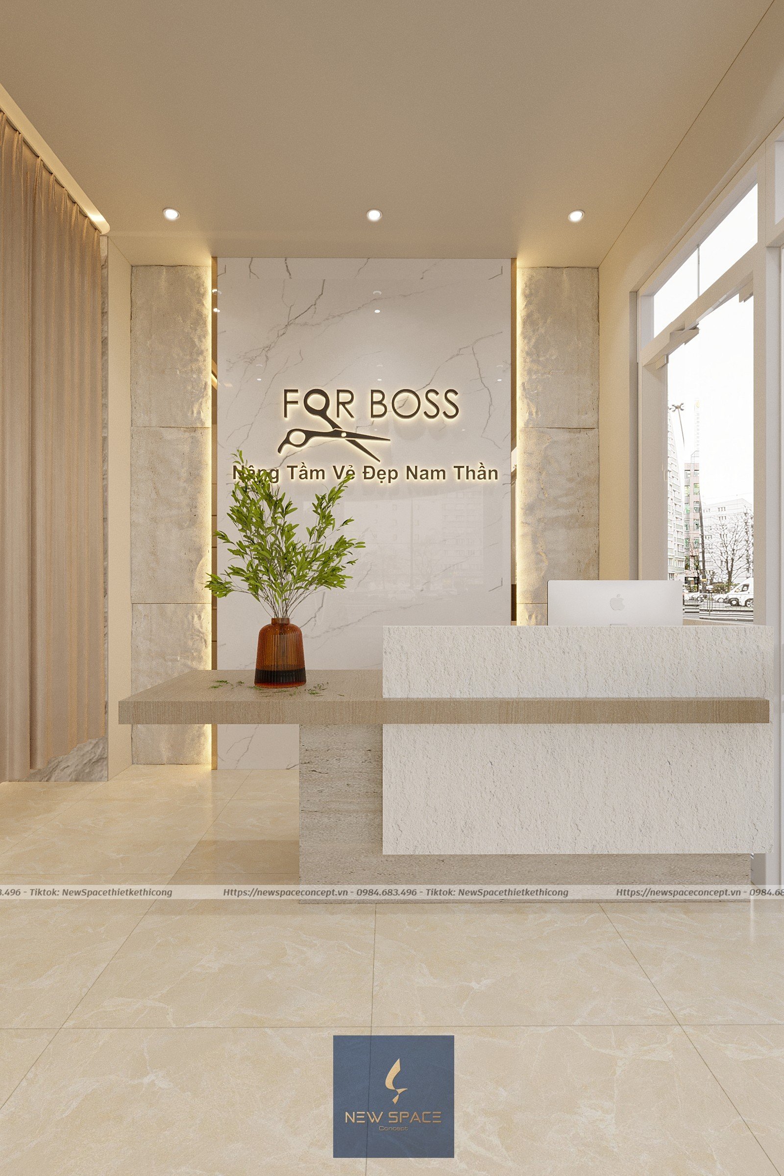Salon tóc For Boss 1 Thiet ke salon toc 1 2
