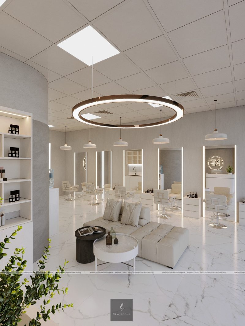 Thiết kế salon Tóc NT Hair Studio 3 Thiết kế salon tóc đẹp,thu hút khách hàng