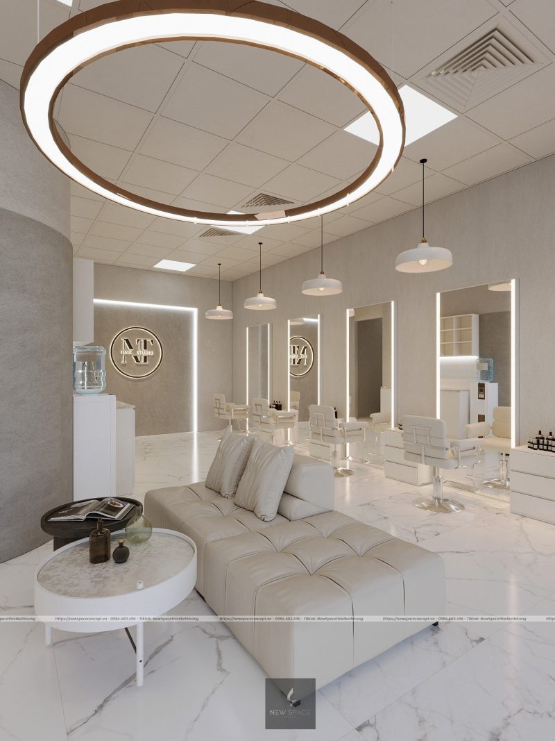 Thiết kế salon Tóc NT Hair Studio 5 Thiết kế salon tóc đẹp,thu hút khách hàng