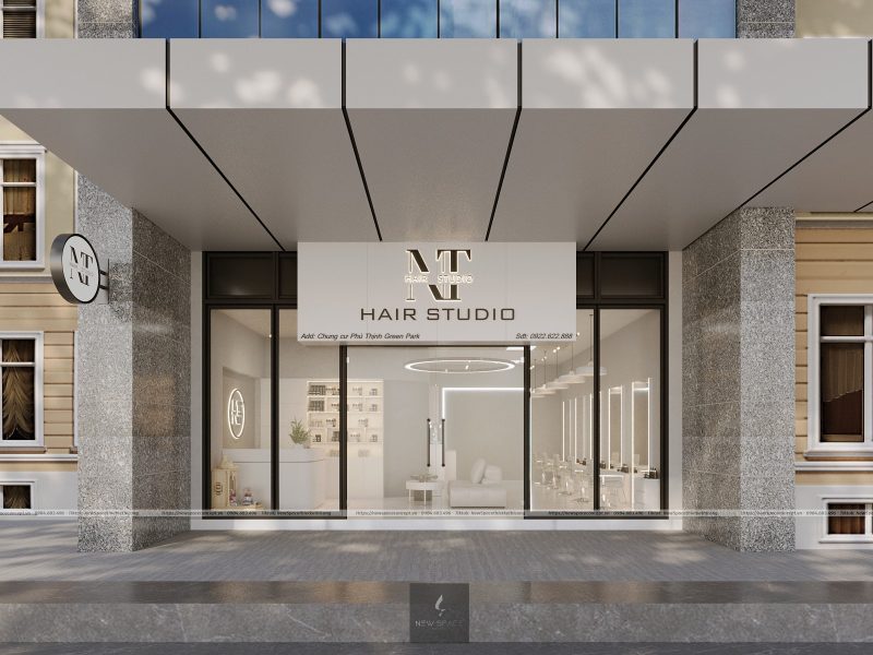 Thiết kế salon Tóc NT Hair Studio 1 Thiết kế salon tóc đẹp,thu hút khách hàng