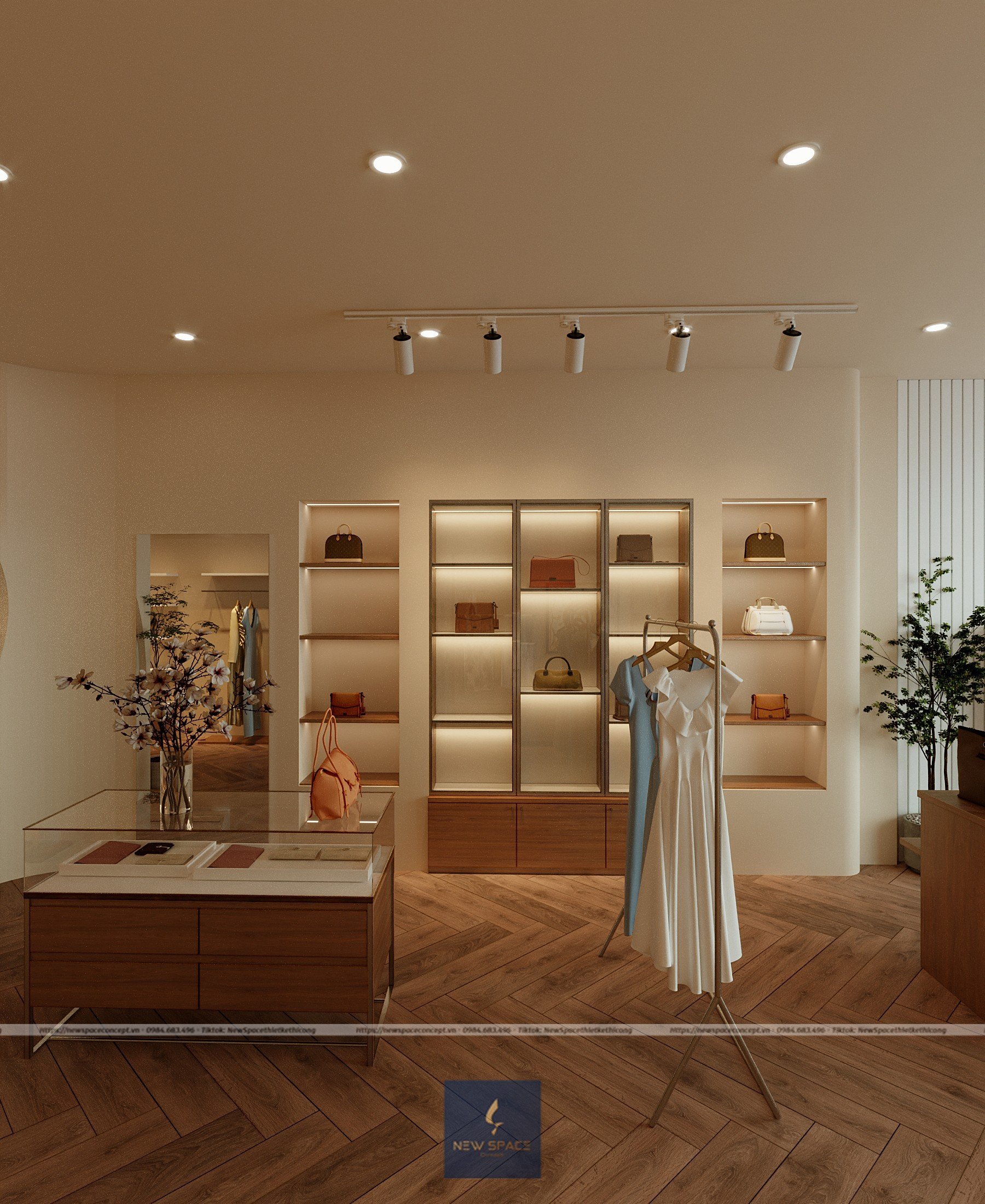 Shop thời trang phụ kiện Văn Quán 3 thiet ke shop thoi trang 7