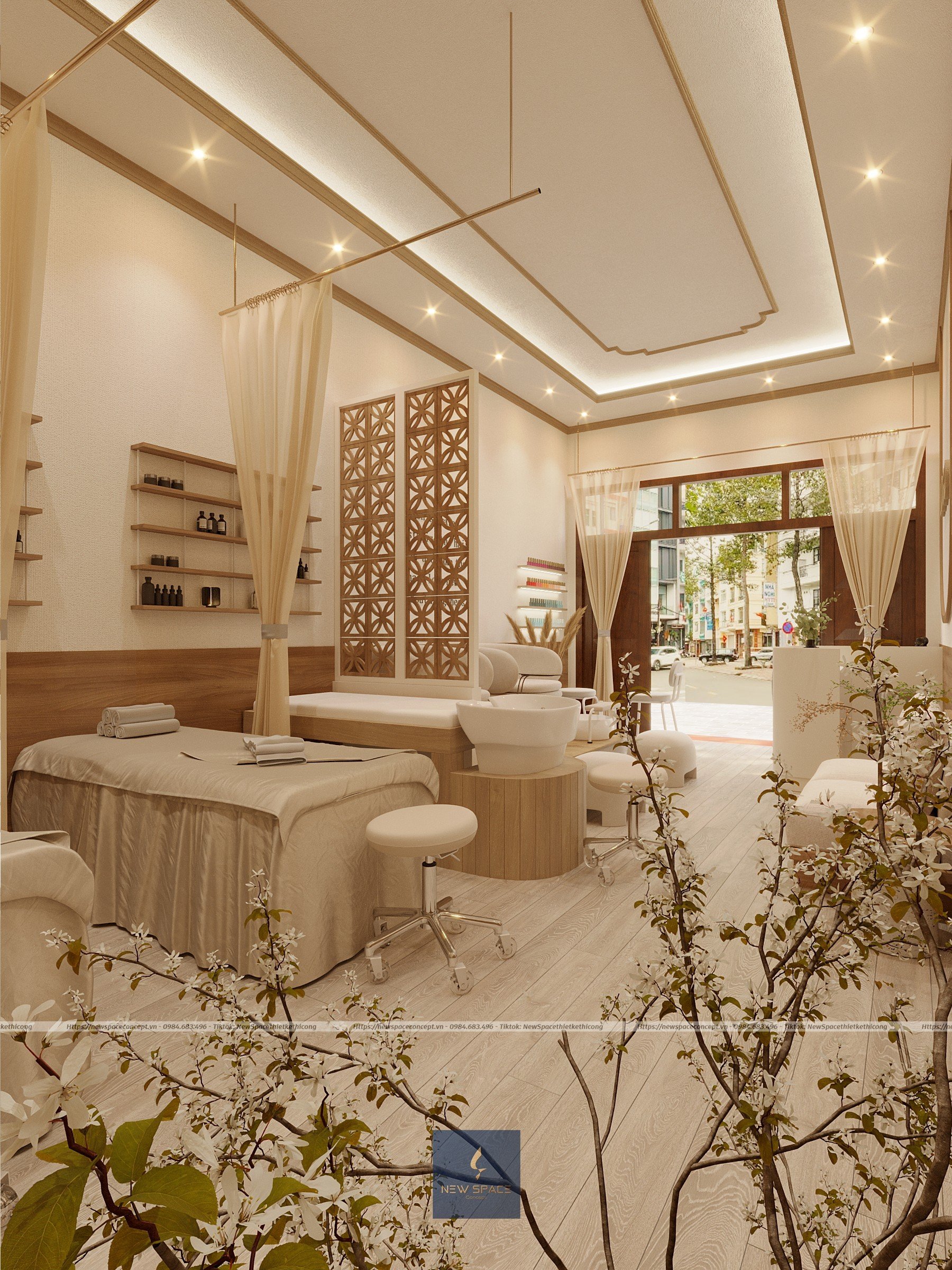 Đơn vị thiết kế thi công spa tại Thái Nguyên uy tín chuyên nghiệp 2 Ưu điểm của dịch vụ thiết kế thi công spa tại Thái Nguyên