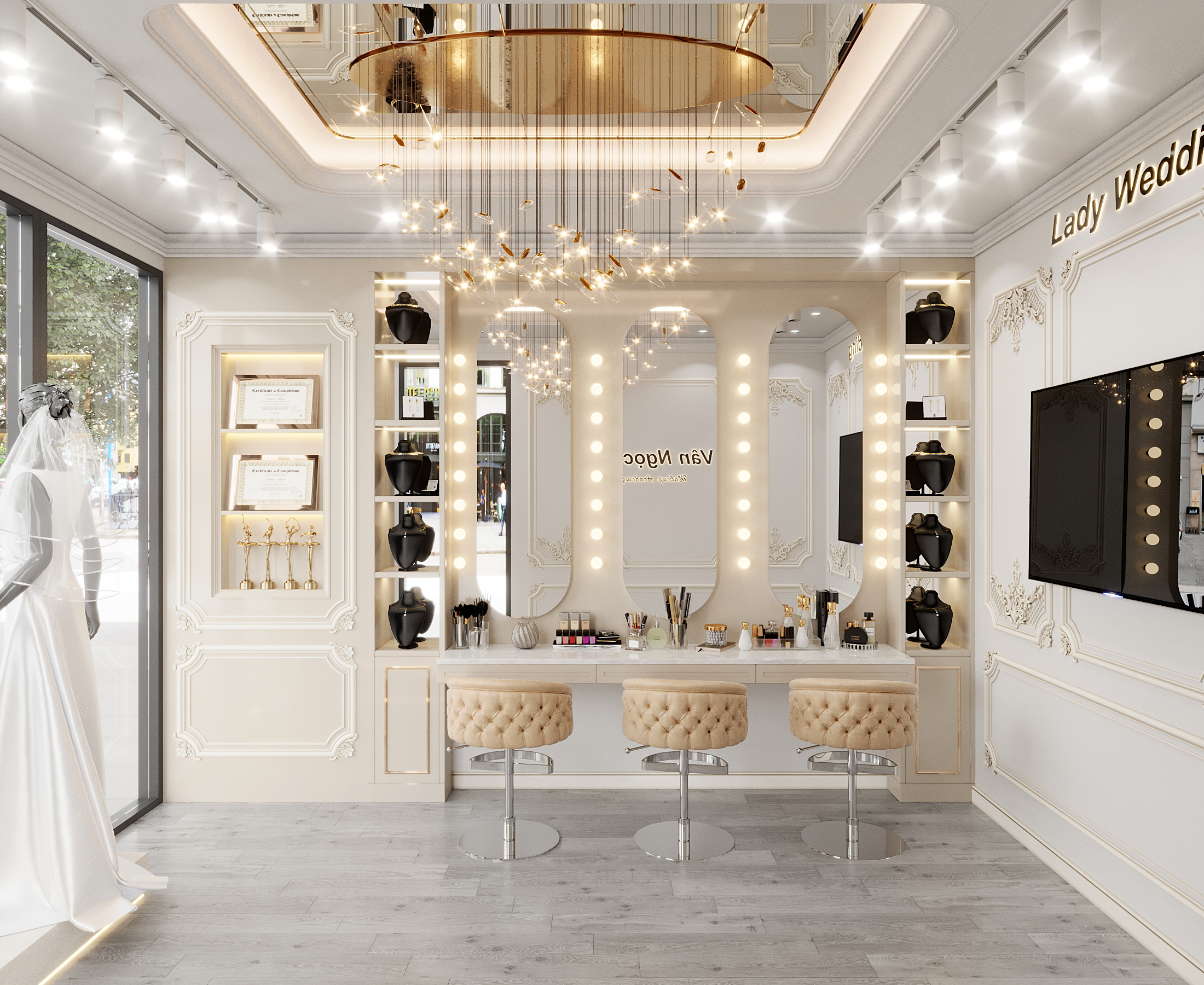 Phong cách thiết kế thi công shop tại Bắc Ninh được ưa chuộng nhiều nhất 2023 9 Thể hiện được cá tính mặt hàng kinh doanh thông qua phong cách thiết kế thi công shop
