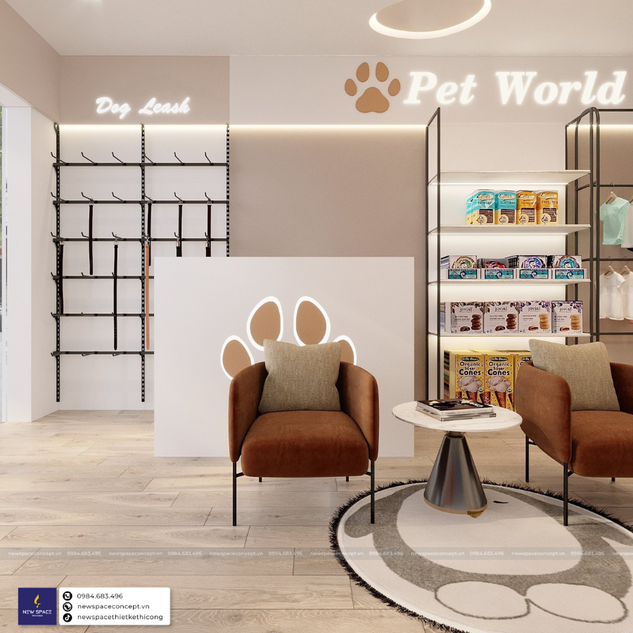 Dịch vụ thiết kế thi công shop tại Hà Nội chuyên nghiệp, giá rẻ 9 Màu sắc phối trộn hài hòa khéo léo