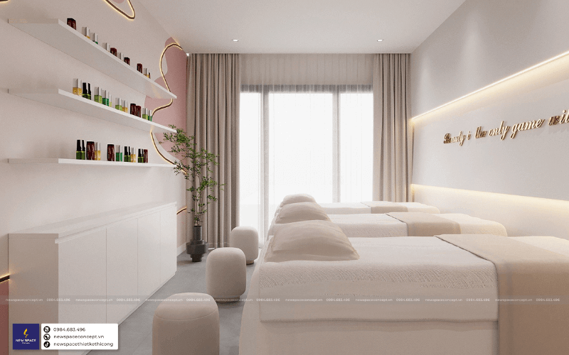 Thiết kệ tiệm spa tiện ích